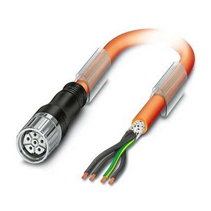 Phoenix Contact KSF, 5 m 6 Core Power Cable, Orange Polyurethane 80 °C