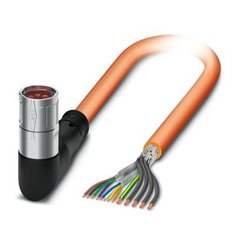 Phoenix Contact 1622231, 5 m 8 Core Power Cable, Orange Polyurethane 105 °C