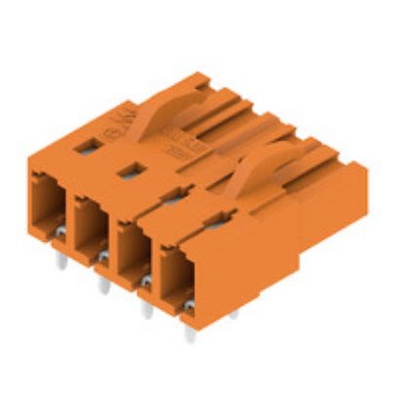 Weidmüller, OMNIMATE Signal Female PCB Header, 5.08 mm Pitch, 4 Way, 1 Row 90°