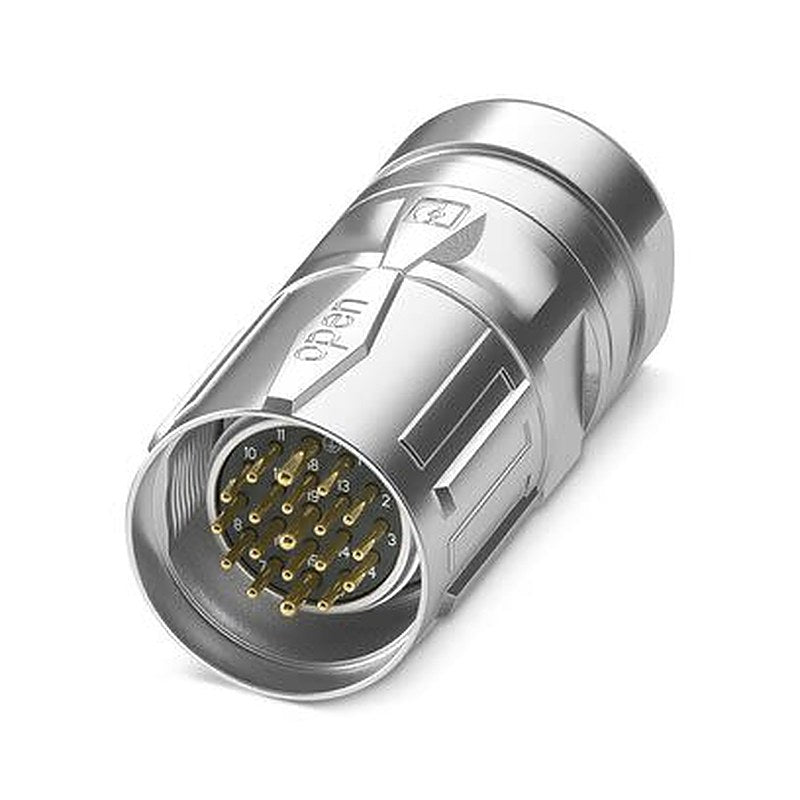 Phoenix Contact Circular Connector, 19 Contacts, Cable, M23 Connector, Plug, Male, IP67, CA Series