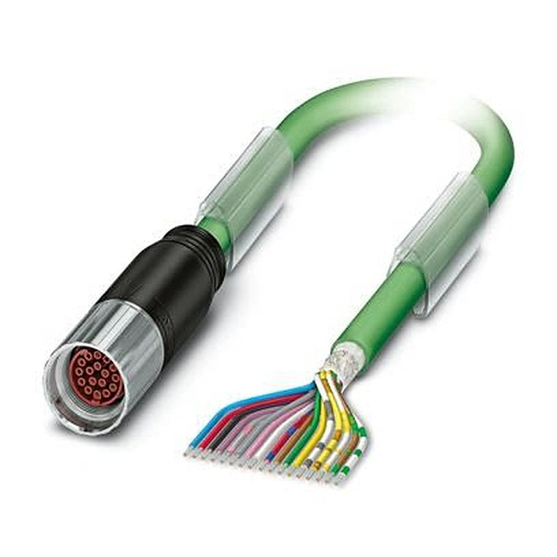 Phoenix Contact 1624781, 5 m 17 Core Power Cable, Green Polyurethane 105 °C