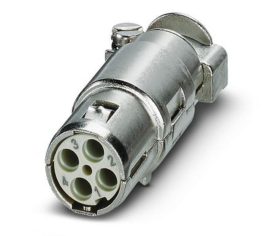 Phoenix Contact HC-M-EMV-BU/3-9.5 Series Heavy Duty Power Connector Insert, 4-Contact, 2 Row, 1636091