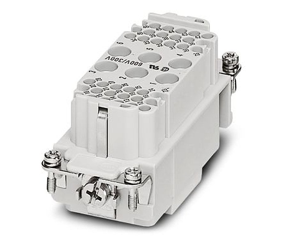 Phoenix Contact HC-K 6/36 EBUC Series Heavy Duty Power Connector Insert, 42-Contact, 8 Row, 1636389
