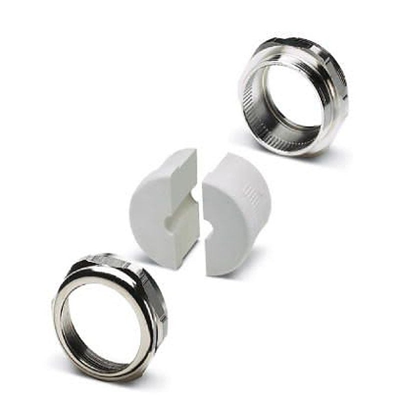 Phoenix Contact KV-M Series Silver Nickel Plated Brass Cable Gland, M50 Thread, 9.5 mm min., 10 mm max., IP65