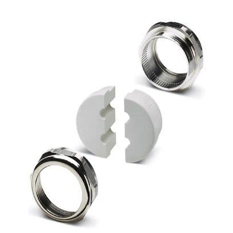 Phoenix Contact KV-M Series Silver Thermoplastic Elastomer Cable Gland, M50 Thread, 8.5 mm min., 9 mm max., IP65