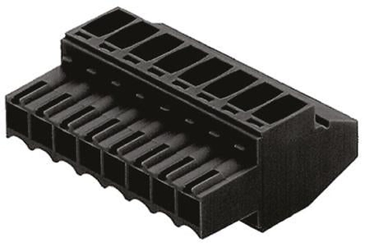 Weidmüller BL Series Pluggable Terminal Block, 10-Contact, 3.5 mm Pitch, 1 Row, 1638860000
