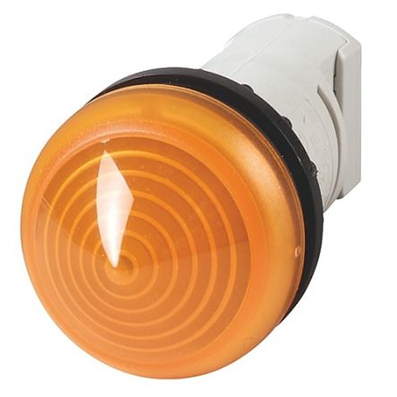 Eaton, RMQ-Titan, Panel Mount Orange Pilot Indicator, 22.5 mm Cutout, IP69K, IP66, Round, 250V