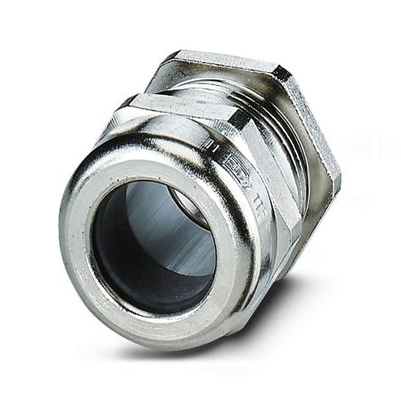 Phoenix Contact HC-M-KV Series Silver Nickel Plated Brass Cable Gland, M20 x 1.5 Thread, 6 mm min., 11 mm max., IP68