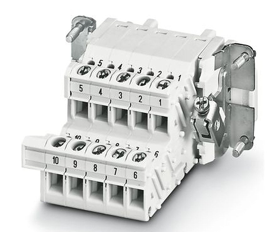 Phoenix Contact B10 Series Power Adapter, 10-Contact, 2 Row, 1648030