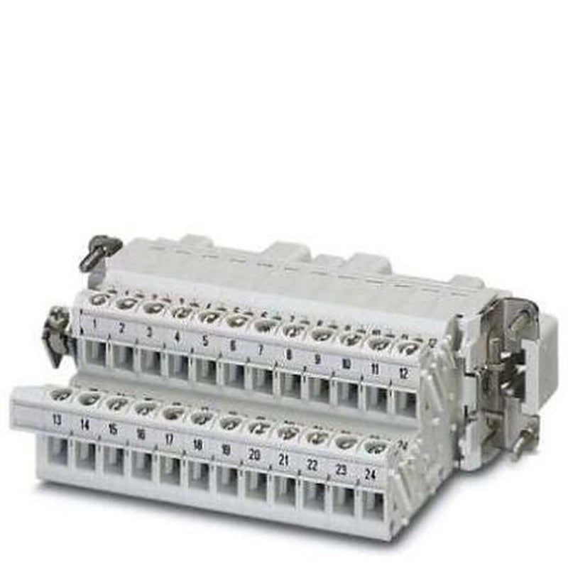 Phoenix Contact HC-B 24-A-UT-PER-M Series Heavy Duty Power Connector, 24-Contact, 2 Row, 1648108