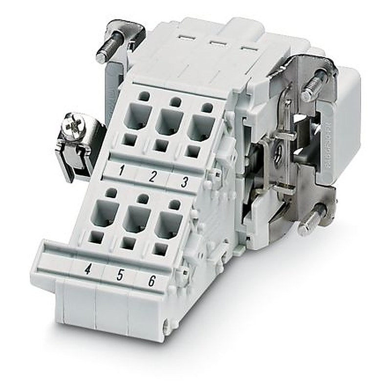 Phoenix Contact HC-B 6-A-DT-PER-M Series Heavy Duty Power Connector, 6-Contact, 2 Row, 1648380