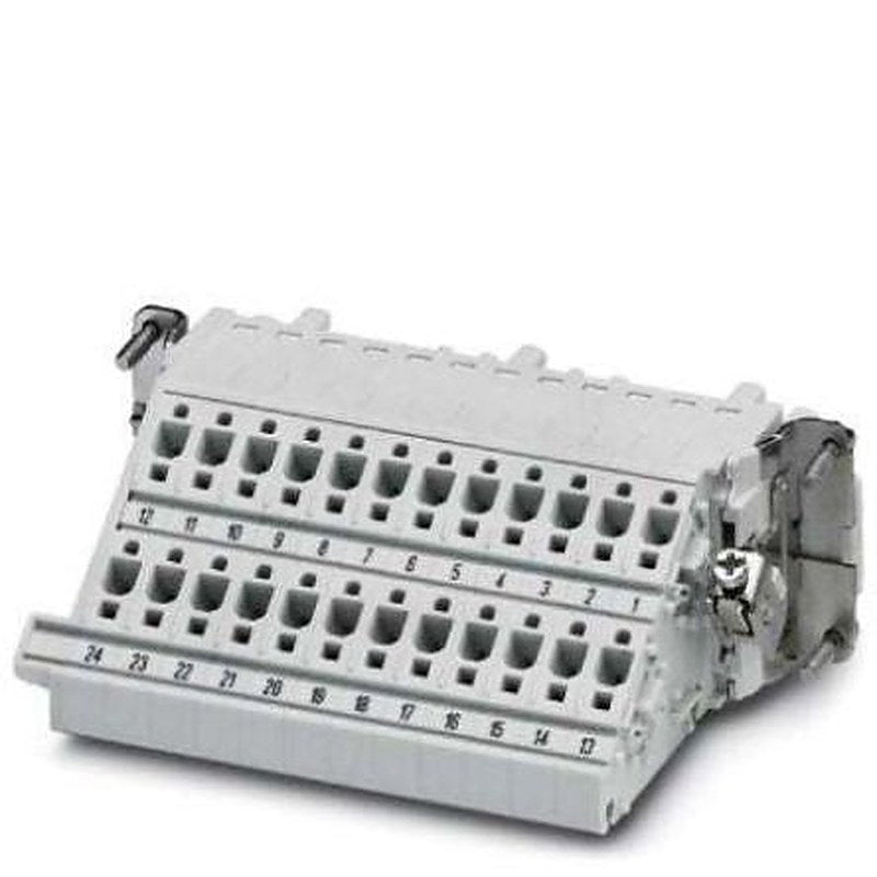 Phoenix Contact Heavy Duty Power Connector, DIN Rail, Push-in, 24 Way, 16A, Not Applicable Female, 500V