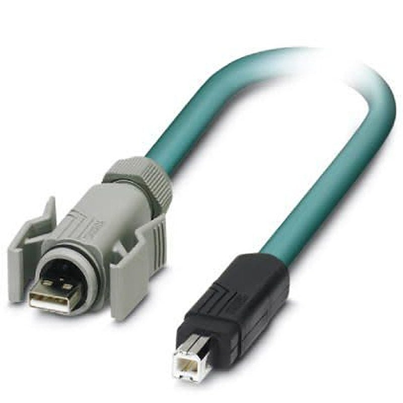 Phoenix Contact IC Socket USB Cable, Male USB Type A to Female, USB 2.0 USB B, 5 m