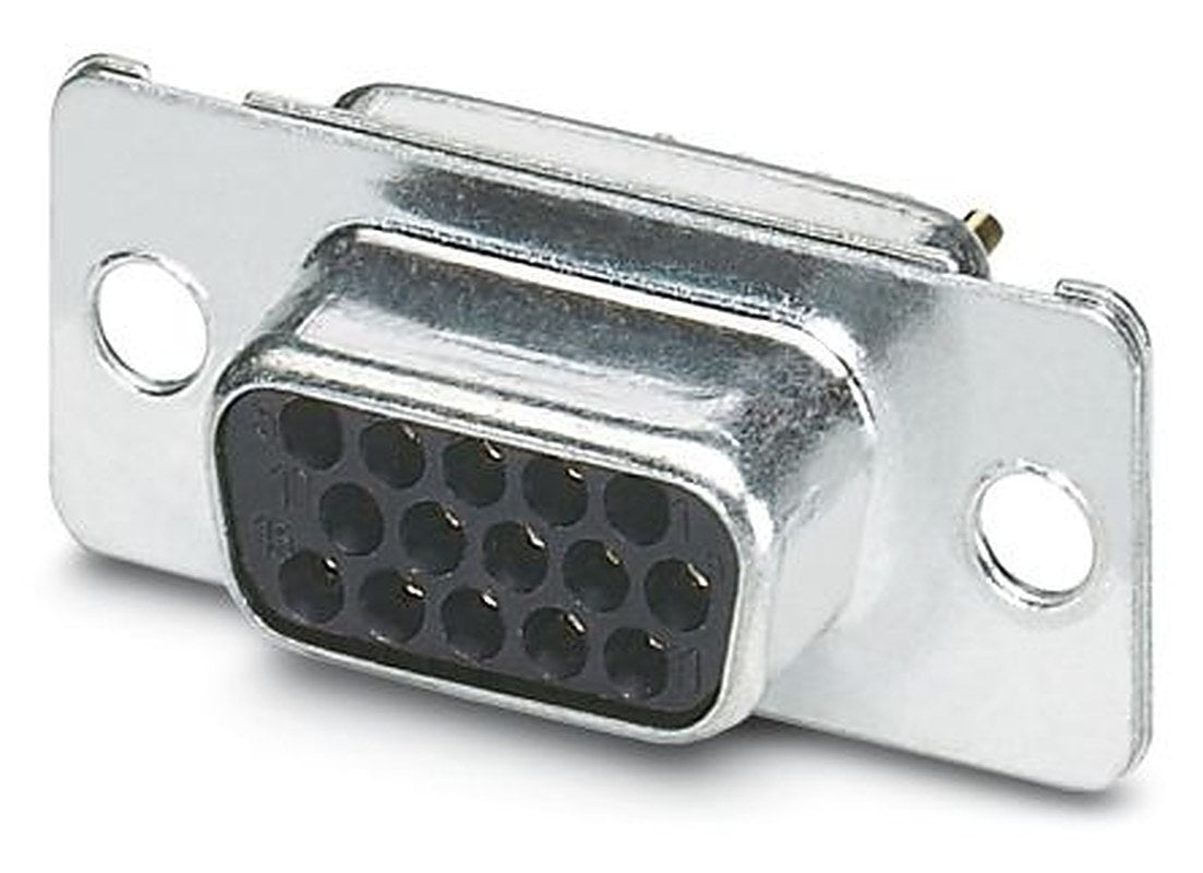 Phoenix Contact VS-09-BU-DSUB-HD-EG 15 Way Straight Panel Mount D-Sub Connector