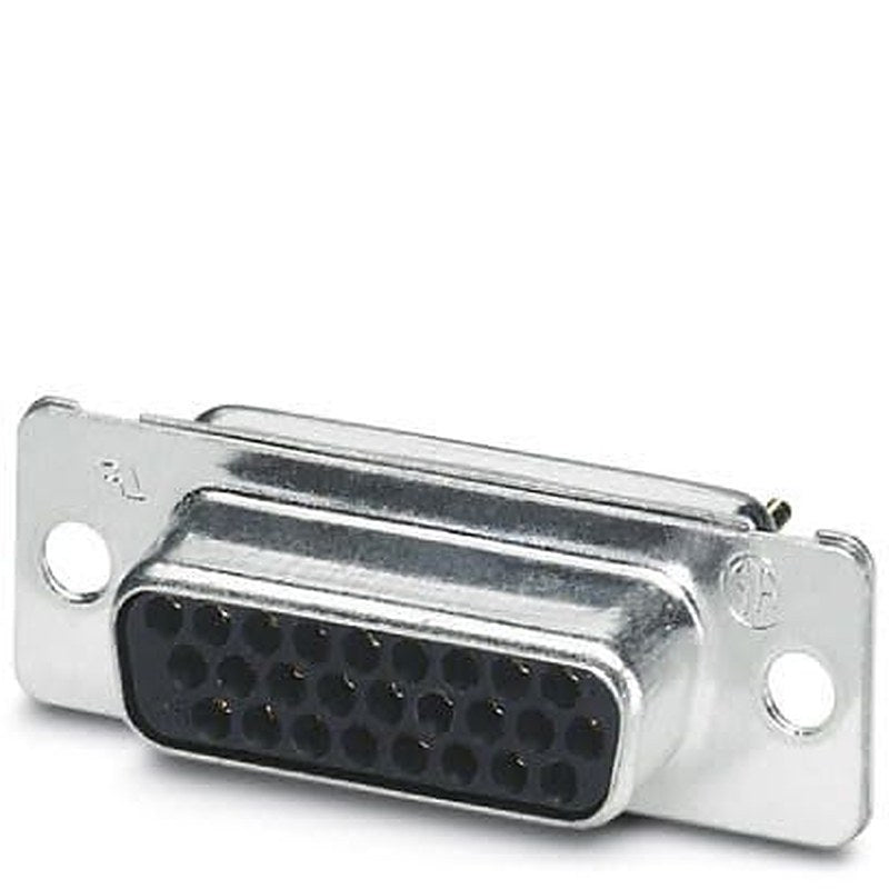 Phoenix Contact VS-15-BU-DSUB-HD-EG 1655166 26 Way Straight 1.98 mm Pitch Panel Mount D-Sub Connector, with 3 mm Mount