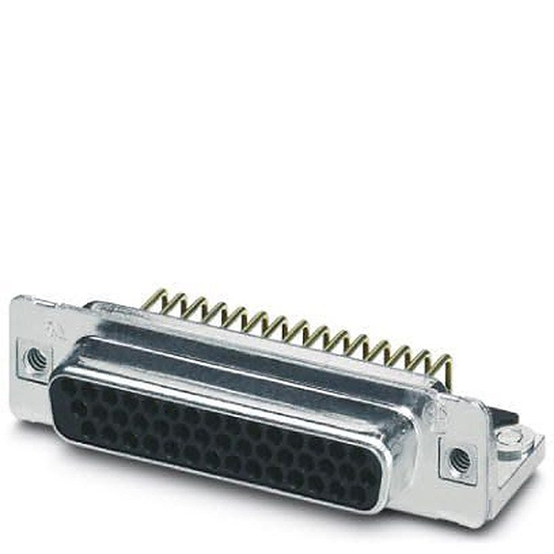 Phoenix Contact 44 Way Angled 2.29 mm Pitch Panel Mount D-Sub Connector, with 4 to 40 UNC Threaded Insert Female