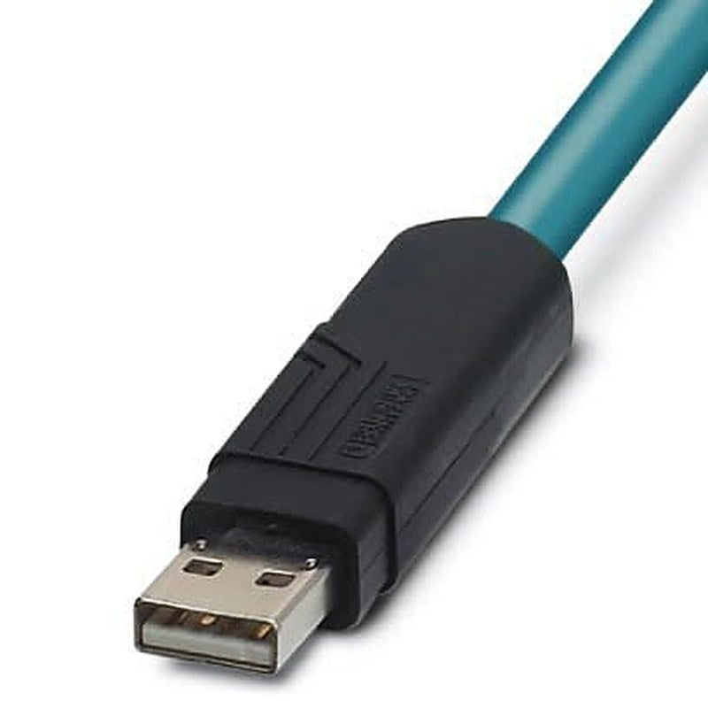 Phoenix Contact IC Socket USB Cable, Male USB Type A to Male, USB 2.0 Unterminated, 1 m