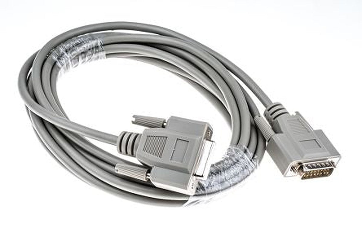 Phoenix Contact Male D-Sub 15-Pin to Female DB15 Serial Cable, 5 m Polyvinyl Chloride, VS-15-DSUB-20-LI-5.0 Series