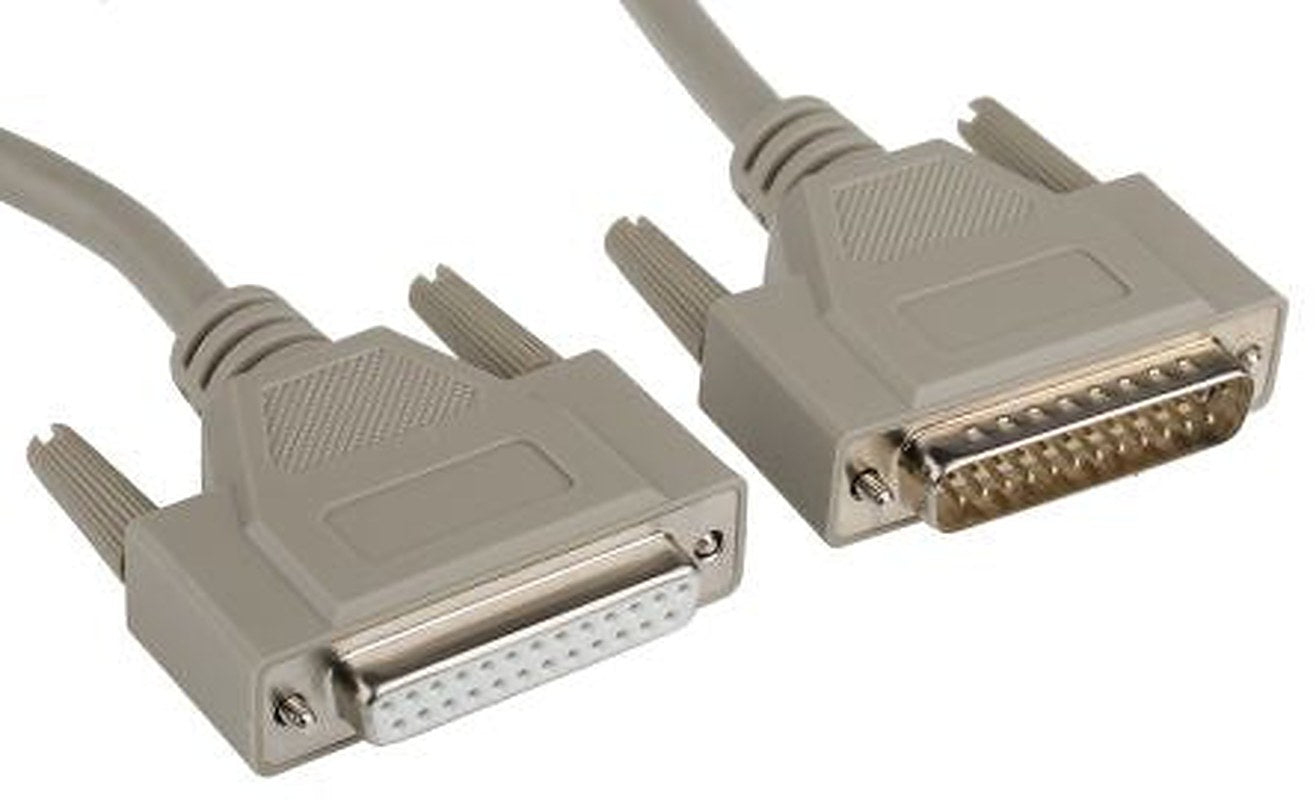 Phoenix Contact Male D-Sub 25-Pin to Female DB25 Serial Cable, 5 m Polyvinyl Chloride, VS-25-DSUB-20-LI-5.0 Series