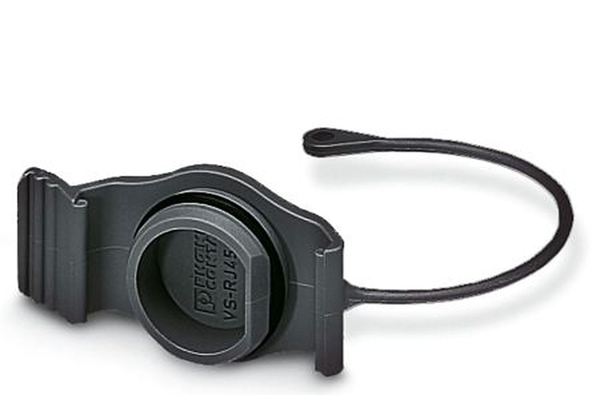 Phoenix Contact, VS-08-SD-F-BK Corded Dust Cap for use with RJ45 Connectors