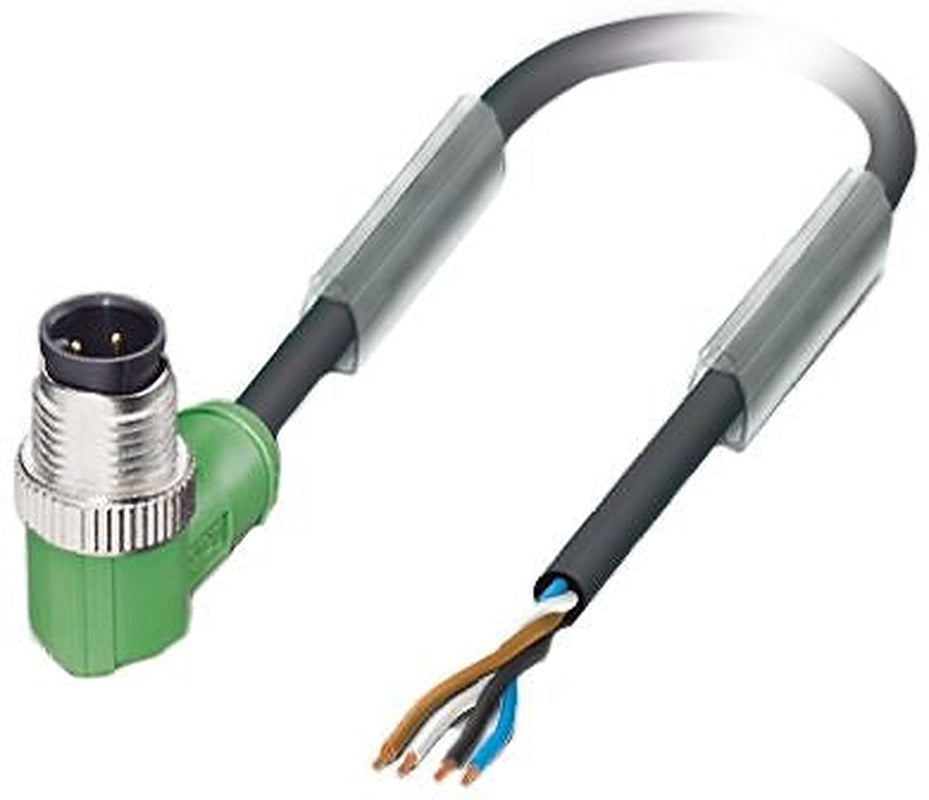 Phoenix Contact Male 4 way Right Angle to 4 way Unterminated Sensor Actuator Cable, 3 m