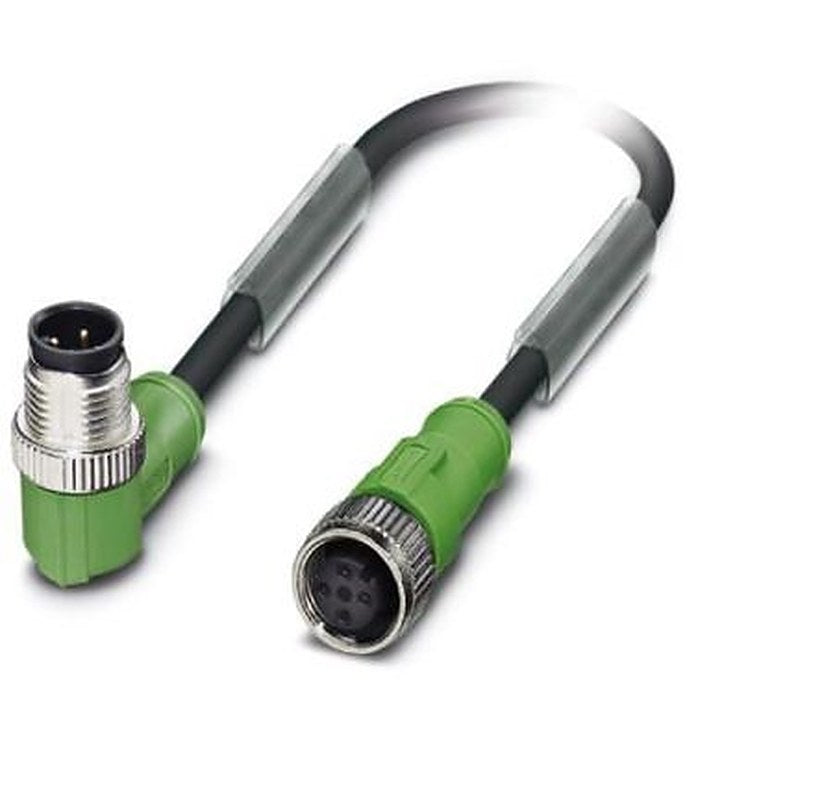Phoenix Contact Male 3 way M12 to Female 3 way M12 Sensor Actuator Cable, 300 mm