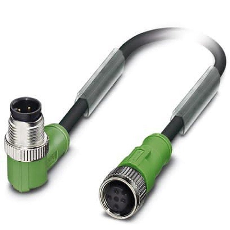 Phoenix Contact Male 4 way M12 to Female 4 way M12, Straight Sensor Actuator Cable, 300 mm