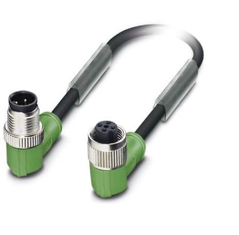 Phoenix Contact Male 3 way Threaded to Female 3 way M12 Sensor Actuator Cable, 300 mm