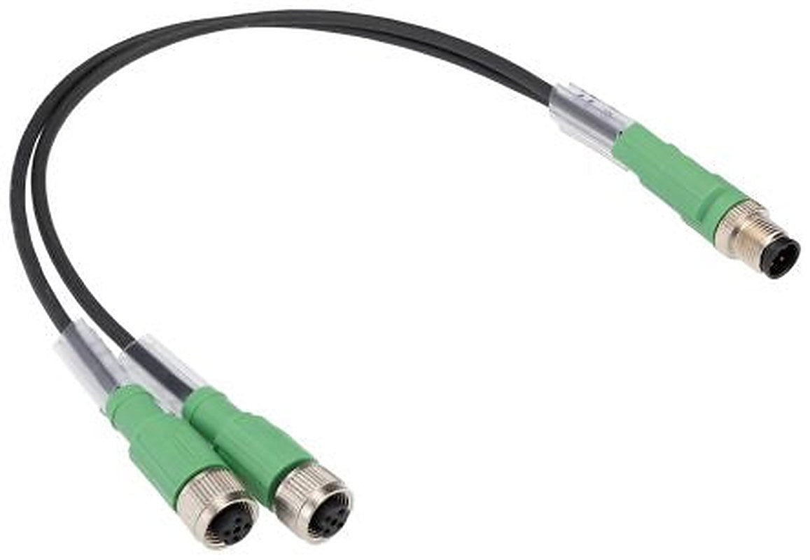 Phoenix Contact Female 3 way M12, Straight to Male 3 way M12, Straight Sensor Actuator Cable, 300 mm