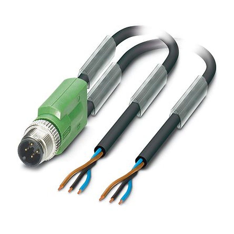 Phoenix Contact Male 3 way M12 to 3 way Unterminated Sensor Actuator Cable, 1.5 m