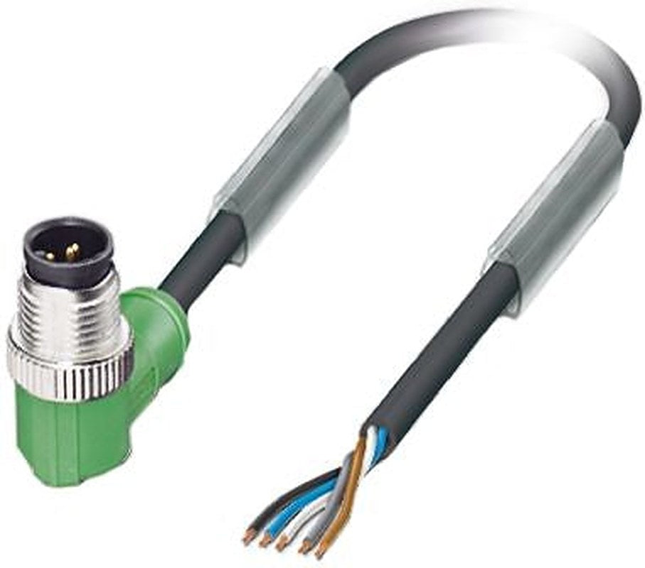 Phoenix Contact Male 5 way Right Angle to 5 way Unterminated Sensor Actuator Cable, 5 m