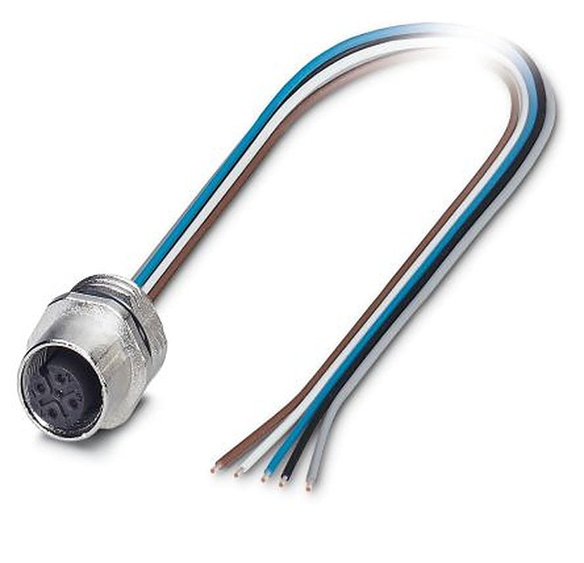 Phoenix Contact Circular Connector, 5 Contacts, Front, M12 Connector, Socket, Female, IP67, SACC Series