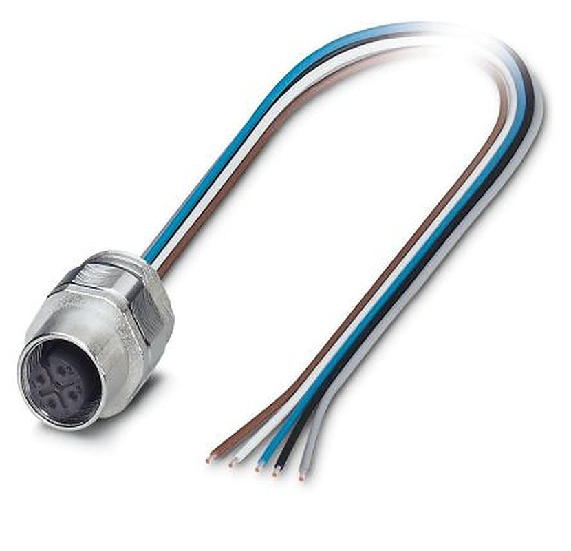 Phoenix Contact Circular Connector, 5 Contacts, Bulkhead Mount, M12 Connector, Plug, Female, IP67, SACC Series