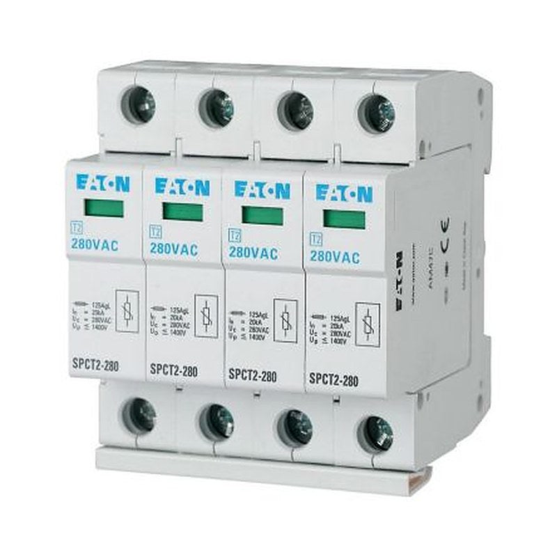 Eaton 3 Phase Surge Protector, 40 kA, 1.6 kV, DIN Rail