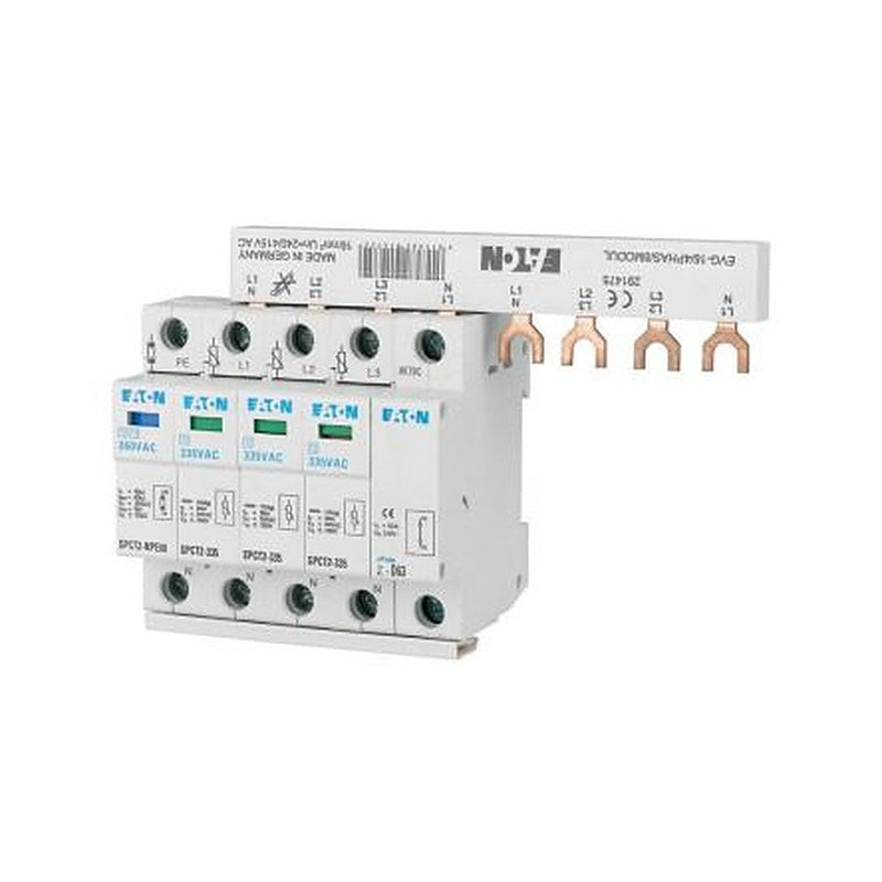 Eaton 3 Phase Surge Protector, 40 kA, 1.4 kV, DIN Rail