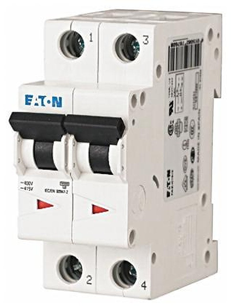 Eaton xEffect xEffect Miniature Circuit Breaker, 2-Pole, 32A, Type D, 400V ac AC, 6 kA Breaking Capacity