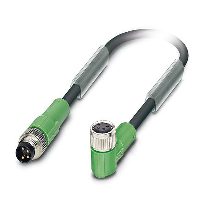 Phoenix Contact Male 4 way M8 to Female 4 way M8 Sensor Actuator Cable, 300 mm