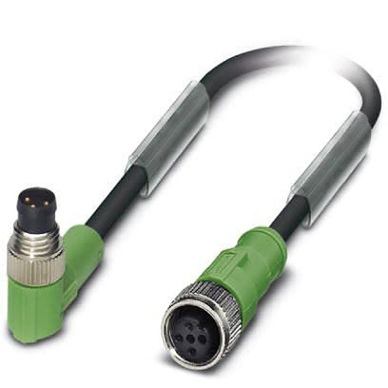 Phoenix Contact Male 3 way M8 to Female 3 way M12, Straight Sensor Actuator Cable, 600 mm