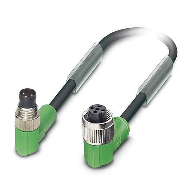 Phoenix Contact Male 3 way M8 to Female 3 way M12 Sensor Actuator Cable, 3 m