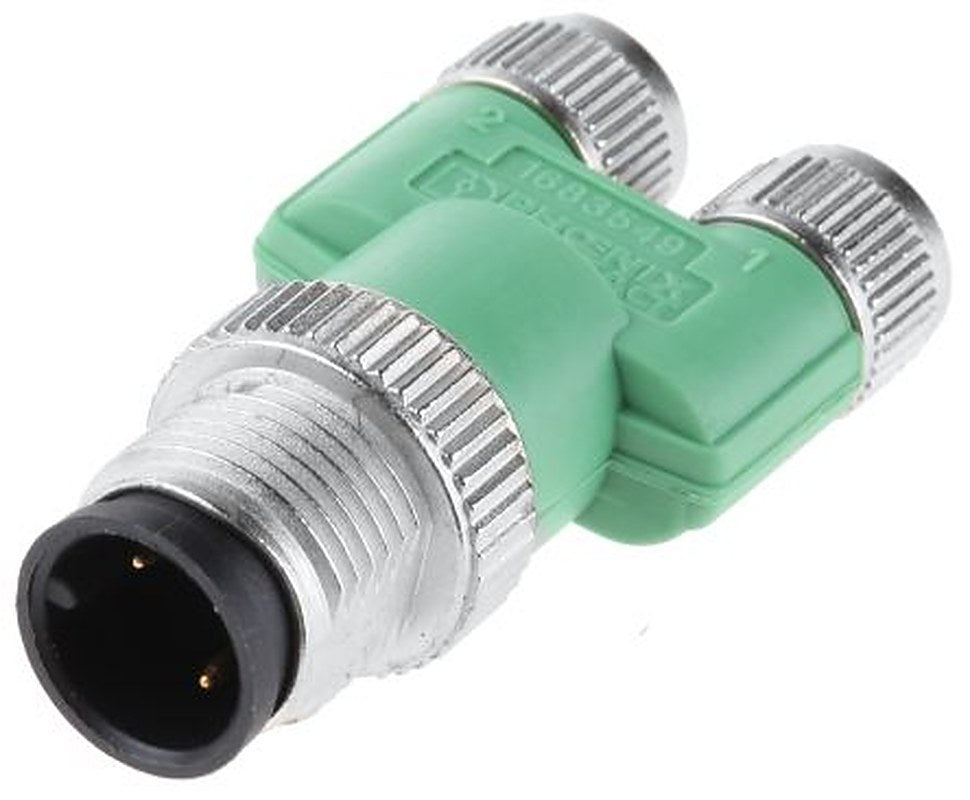 Phoenix Contact Straight Circular Connector Adapter 3 M12 6 M8 Female