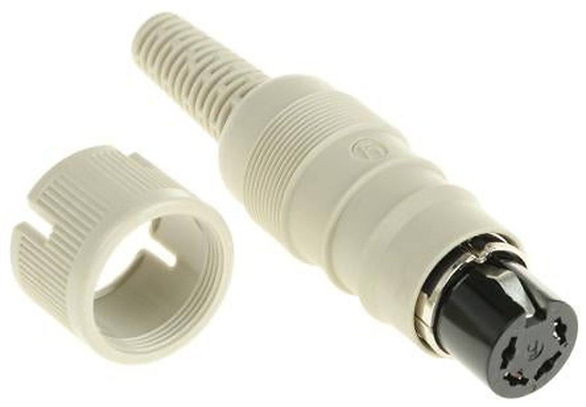 Hirschmann, MAK 4 Pole Straight Standard DIN Socket, DIN 41524, 4A, 34V ac/dc IP30, Cable Female
