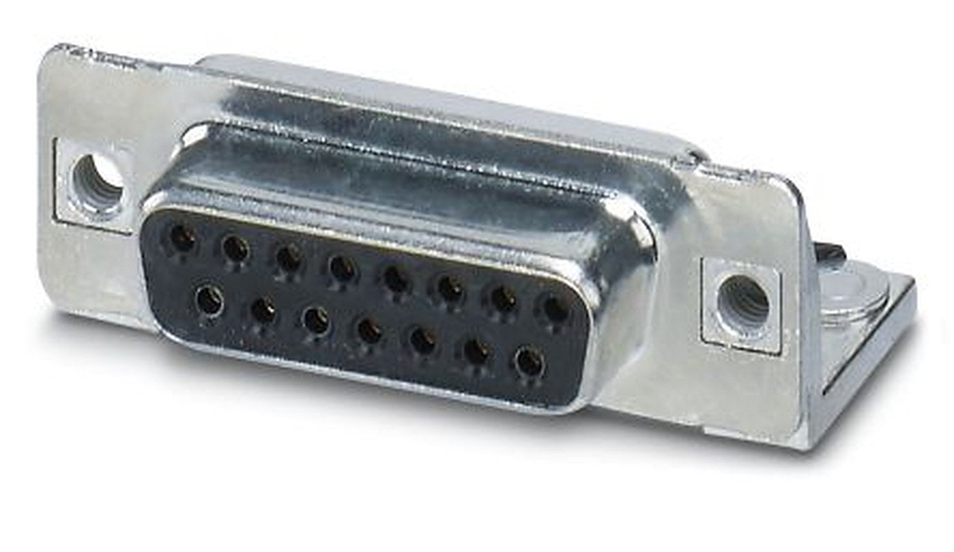 Phoenix Contact, VS-15-BU-DSUB-ER Series Receptacle For Use With D-Sub Connector