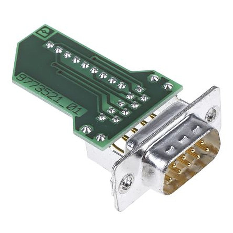 Phoenix Contact VS-09-ST-DSUB/10-MPT-0.5 9 Way Straight Panel Mount D-Sub Connector Male