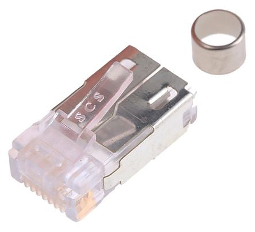 Phoenix Contact VS-08-ST-RJ45 Series RJ45 Connector Male, Cable, Cat5e Shielded Straight 1 Port 8 Way