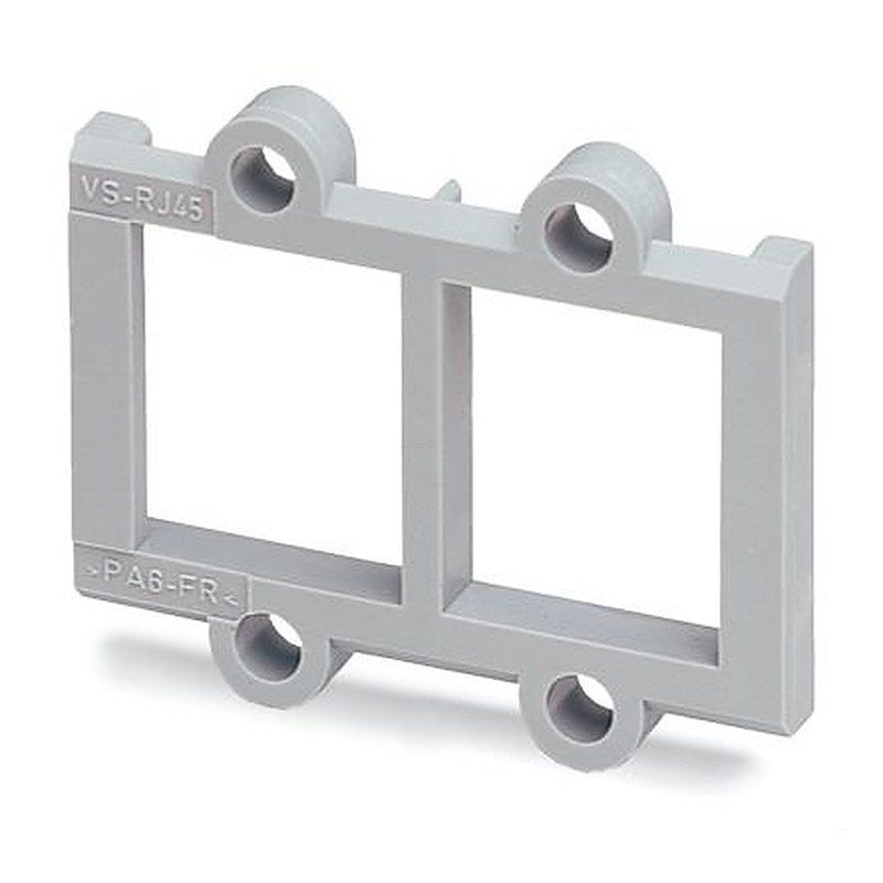 Phoenix Contact, VS-08-A-RJ45/LP-2-IP 20 Panel Mount Frame for use with RJ45 Socket Inserts for PCB Connection
