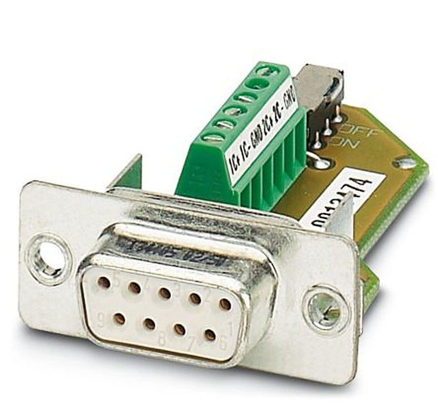 Phoenix Contact 9 Way Straight Screw D-Sub Connector Female