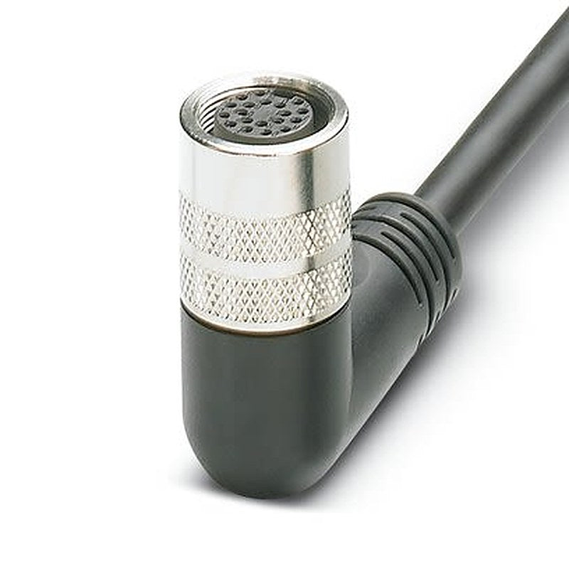 Phoenix Contact Male 14 way M16, Right Angle to 14 way Sensor Actuator Cable, 10 m