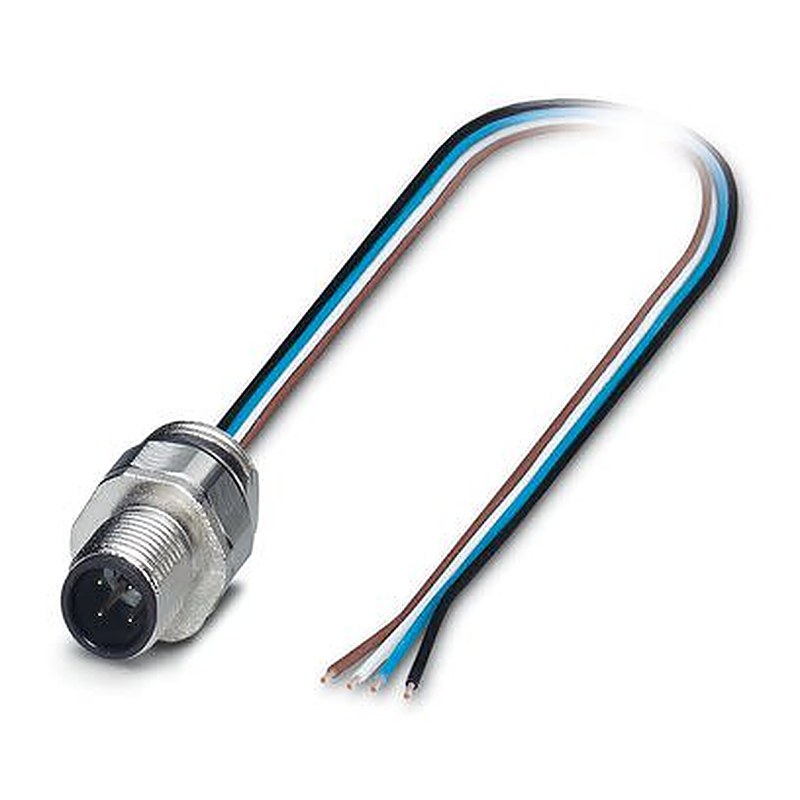 Phoenix Contact Circular Connector, 4 Contacts, Front, M12 Connector, Plug, Male, IP67, SACC Series