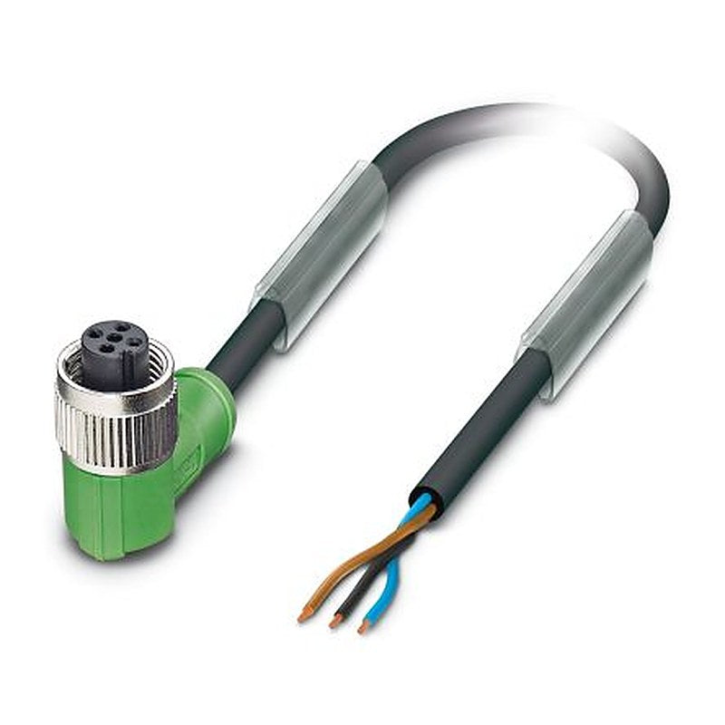 Phoenix Contact Female 3 way Right Angle to 3 way Unterminated Sensor Actuator Cable, 5 m