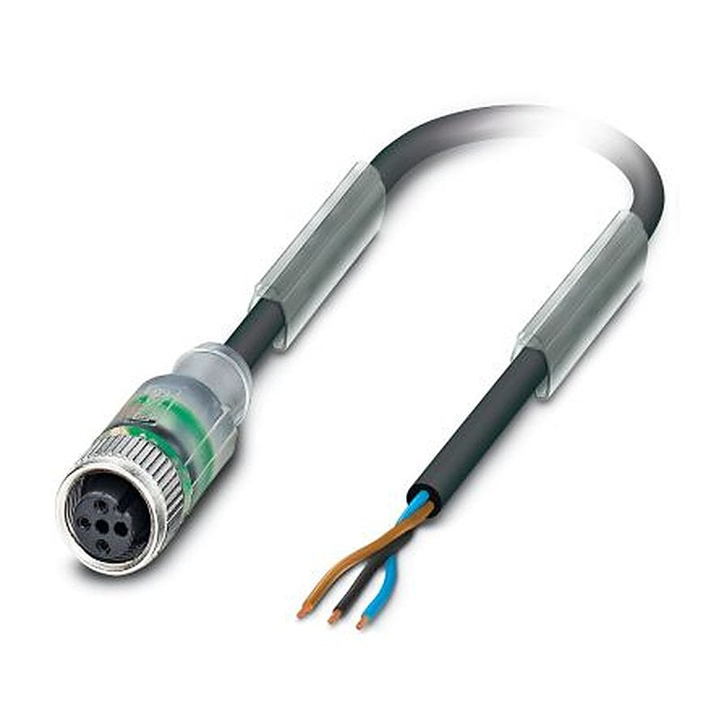 Phoenix Contact Female 3 way M12 to 3 way Straight Socket M12 Sensor Actuator Cable, 10 m